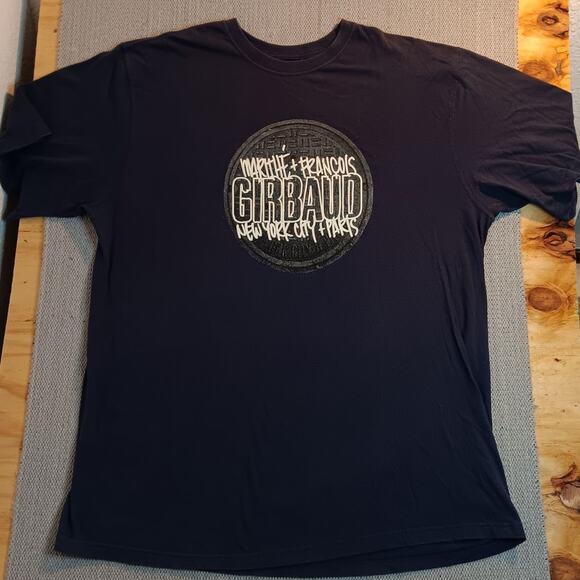 Marithe Francois Girbaud Vintage Tee 2XL Dark Blue Fade New York Paris Street - Picture 4 of 12